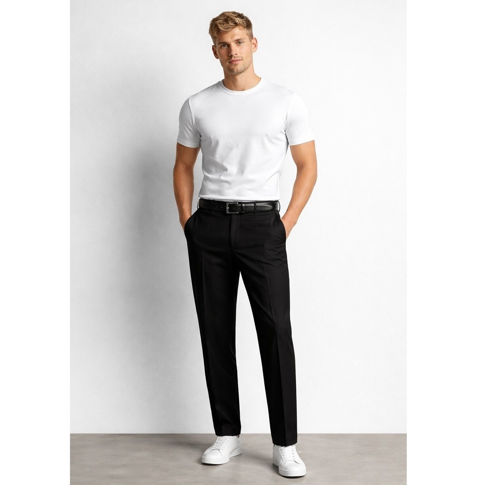 BOSS Hugo Boss Chuck-U Mens Black Virgin Wool Stretch Dress Pants‎ Size 50 34x31